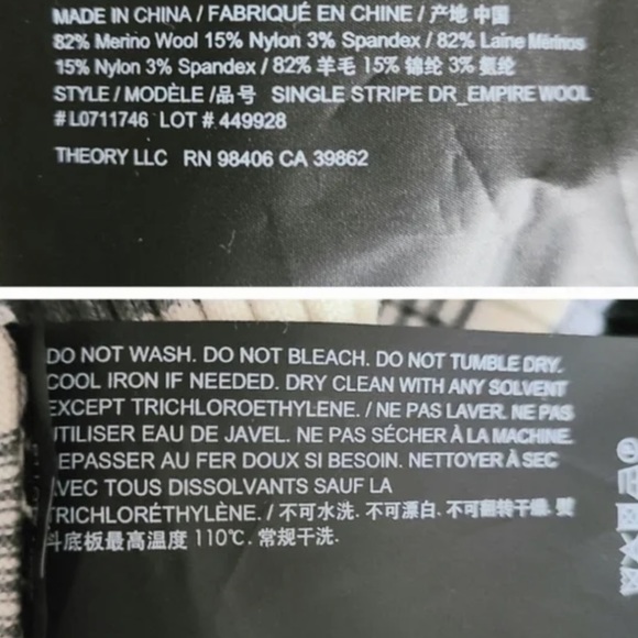 Theory Empire Striped Knit Midi Dress - Picture 5 of 5